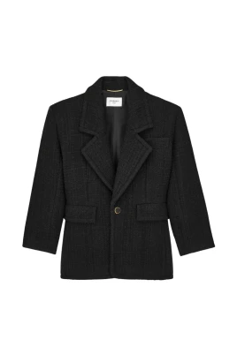 Veste Tweed Relief Irrégulier