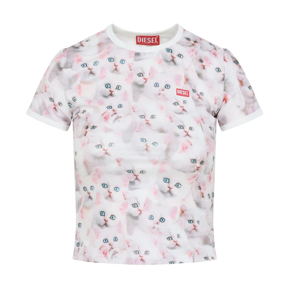 Diesel Vrouw Wit Casual Unisex T-Shirt