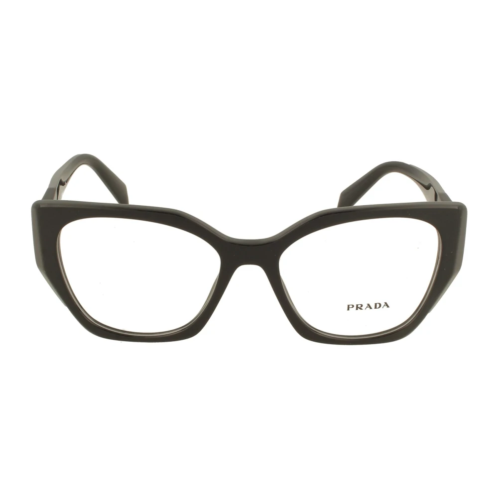 Prada Snygga Fyrkantiga Glasögon - Modell 18Wv Black, Dam