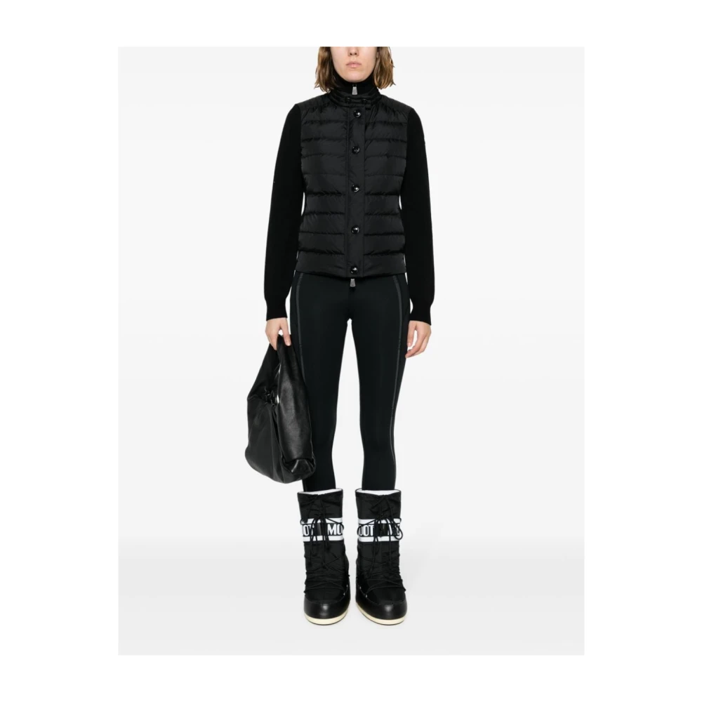 Moncler Zwarte Sweaters van Grenoble Black Dames