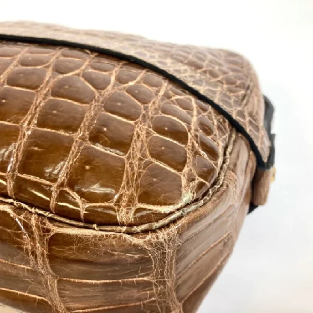 Dior Vintage Pre-owned Fabric dior-bags Brown Dames