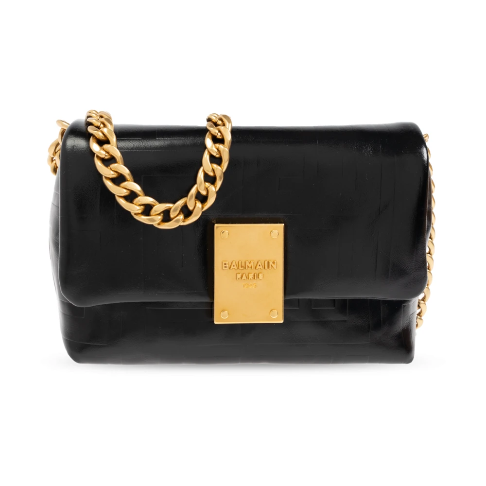 Balmain Schoudertas Flap Klein Black Dames