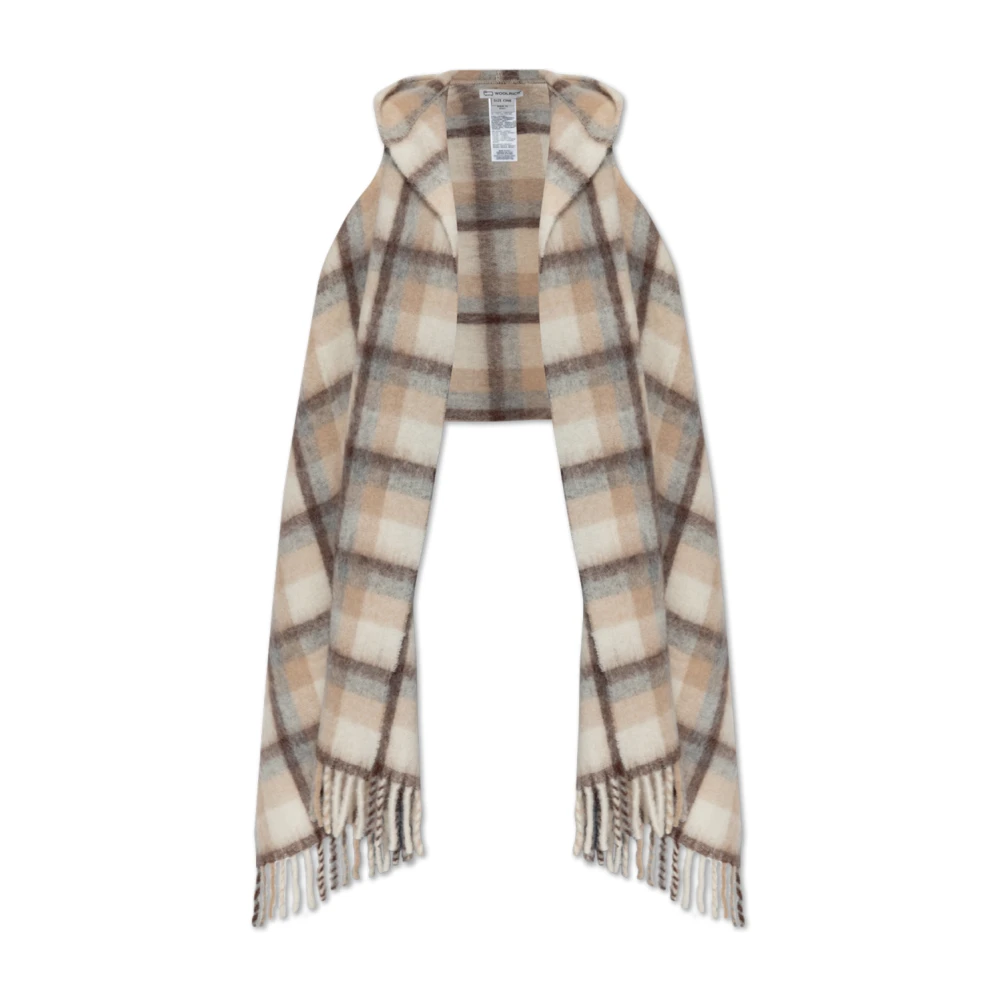 Woolrich Poncho met capuchon Beige Dames