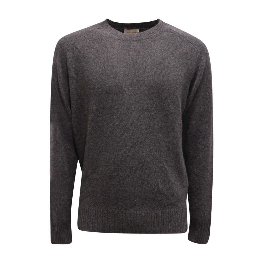 Brooksfield Men's Gray Cashmere Jumper Made In Italy - Cashmere Knitwear - 3XL - Knitwear
