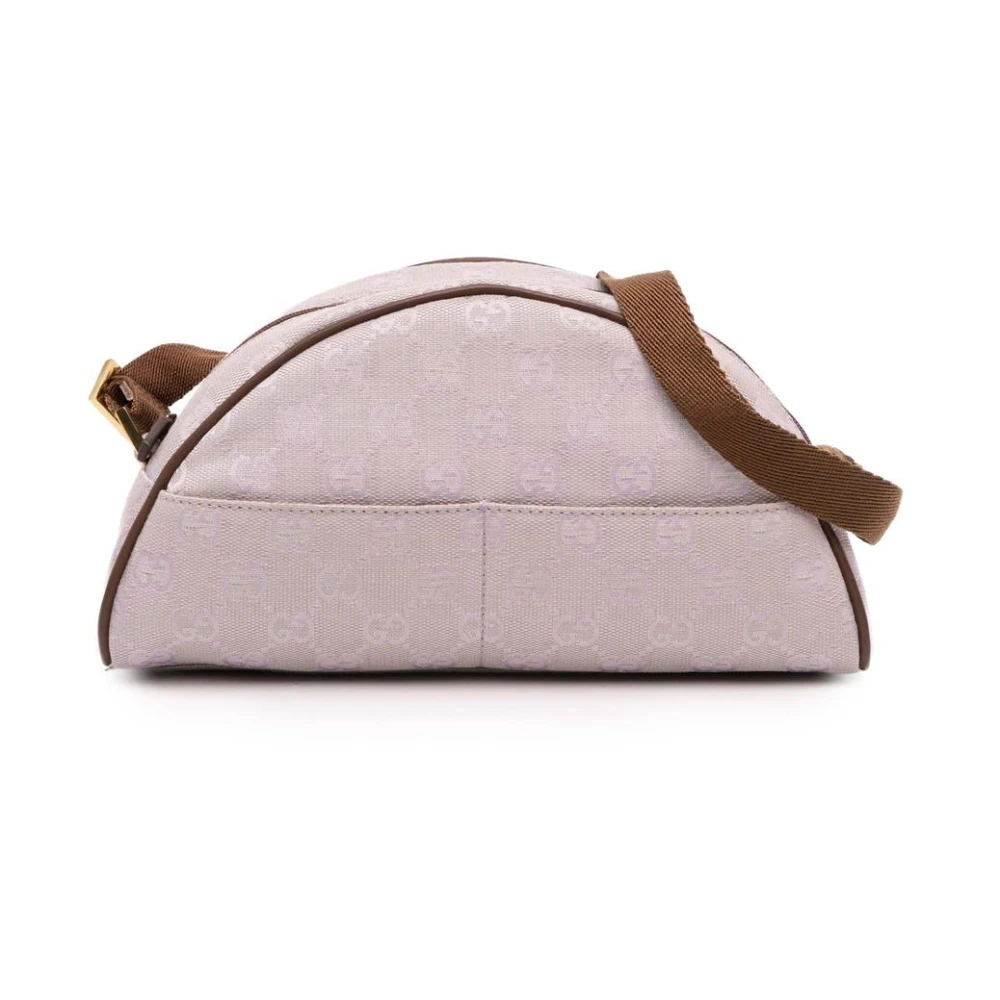 Gucci Vintage Women's Purple Vintage Handbags, One Size, Pre-Owned Printed Canvas Shoulder Bag