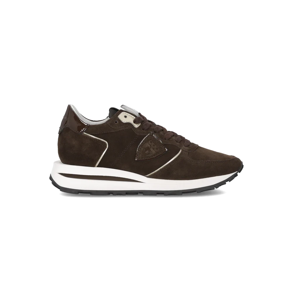 Philippe Model Baskets Tropez Haute hardlopende vrouw Dames Schoenen Bruin