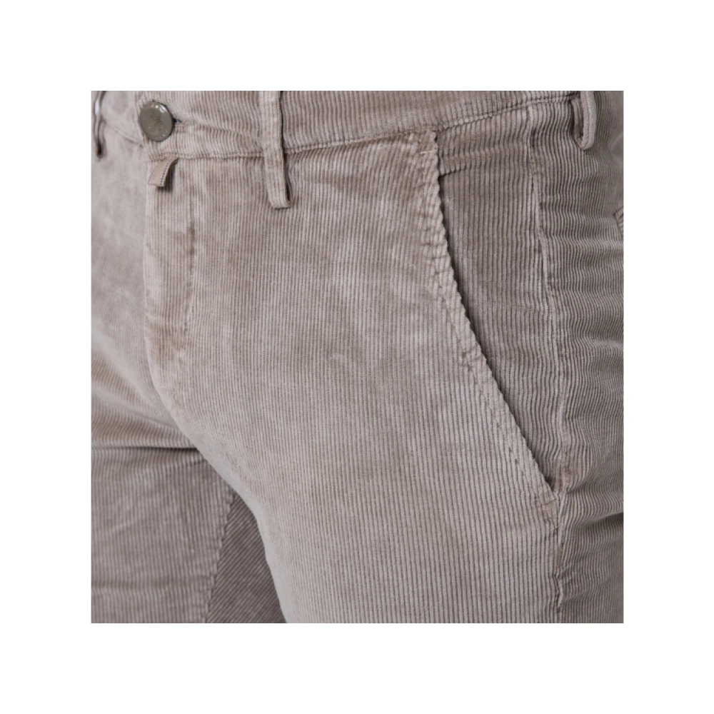 Jacob Cohën Slim Corduroy Broek Bobby Taupe Brown Heren
