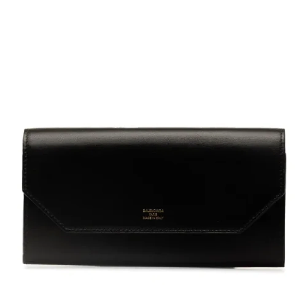 Balenciaga Vintage Pre-owned Leather wallets Black Dames