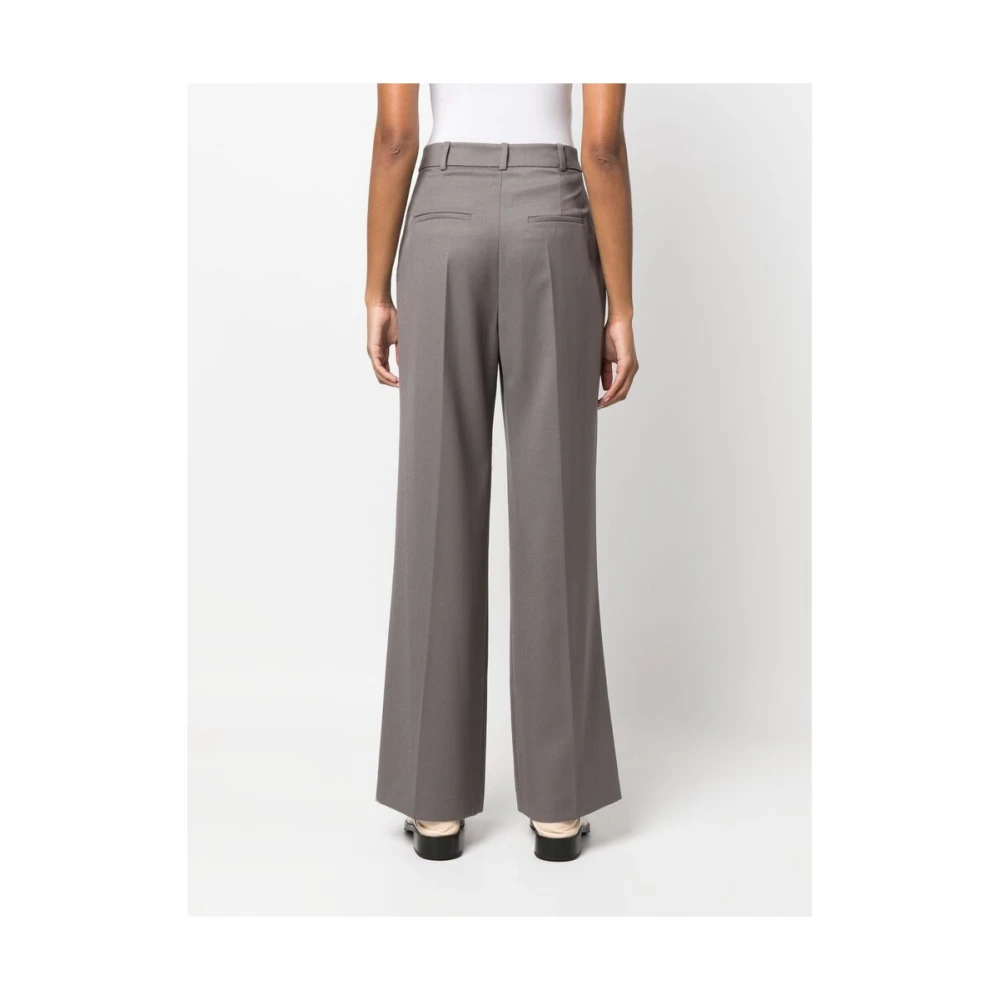 LOW Classic Grijze Wollen Hoge Taille Broek Gray Dames