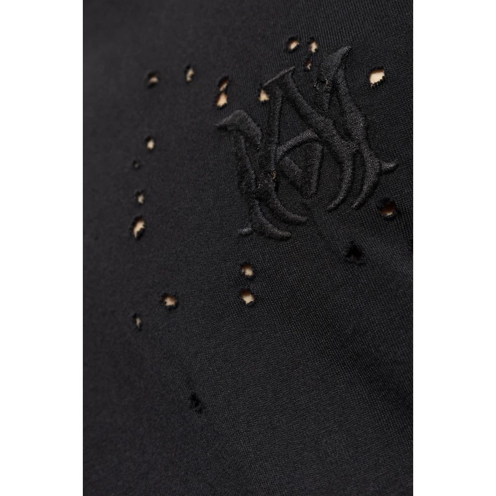Amiri Vintage Effect T-Shirt Black Heren