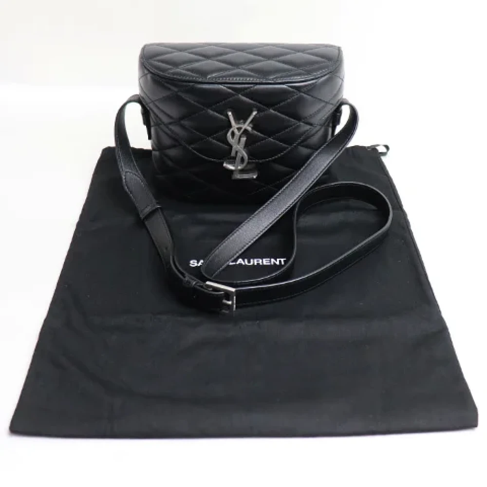 Yves Saint Laurent Vintage Pre-owned Leather shoulder-bags Black Dames