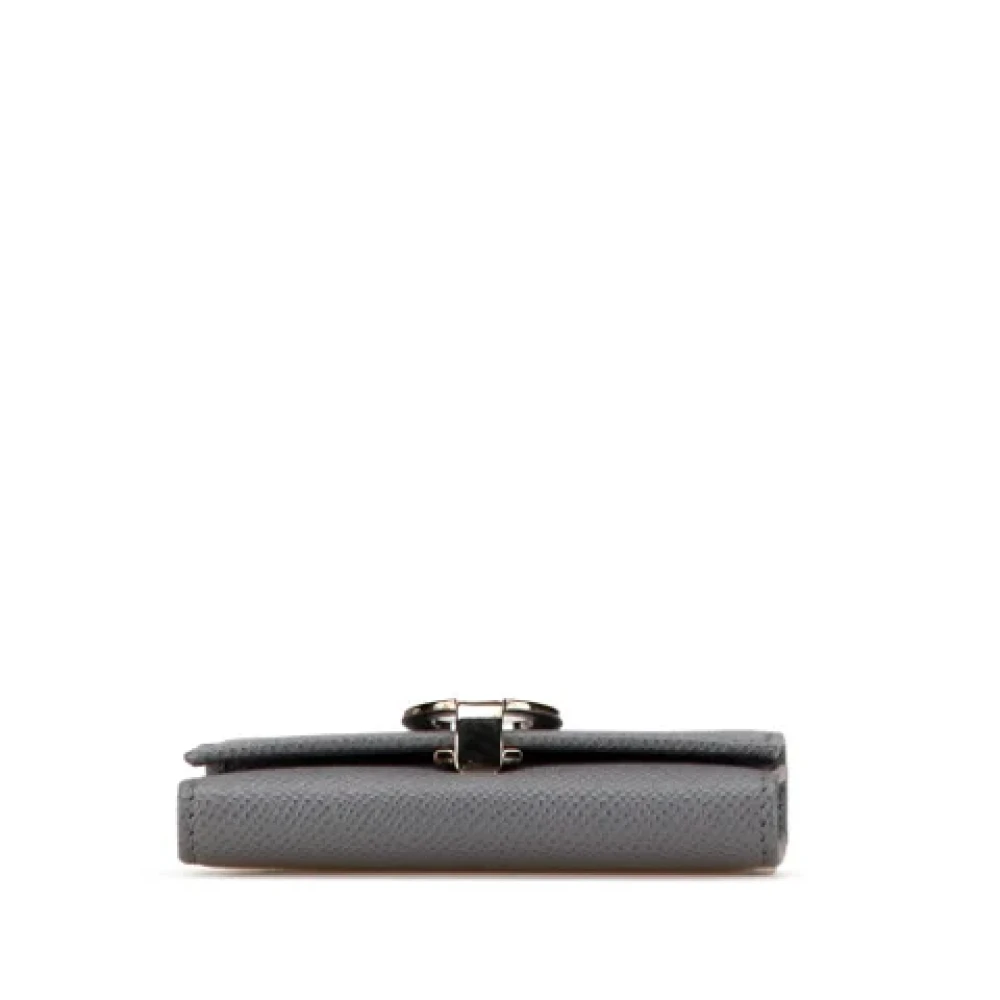 Bvlgari Vintage Pre-owned Leather wallets Gray Dames