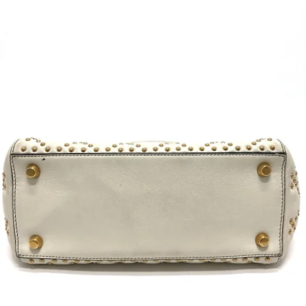 Dior Vintage Pre-owned Leather dior-bags White Dames