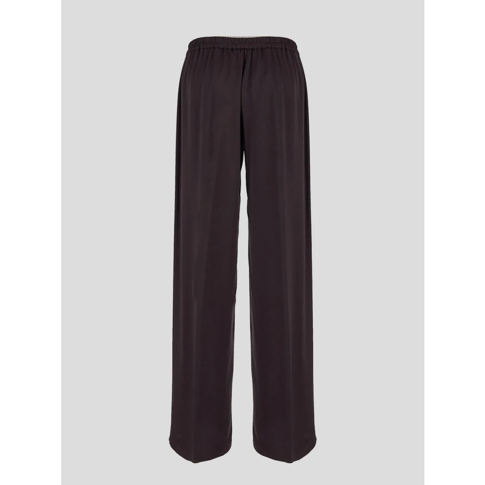 Gentryportofino Paarse Wollen Rechte Broek Purple Dames