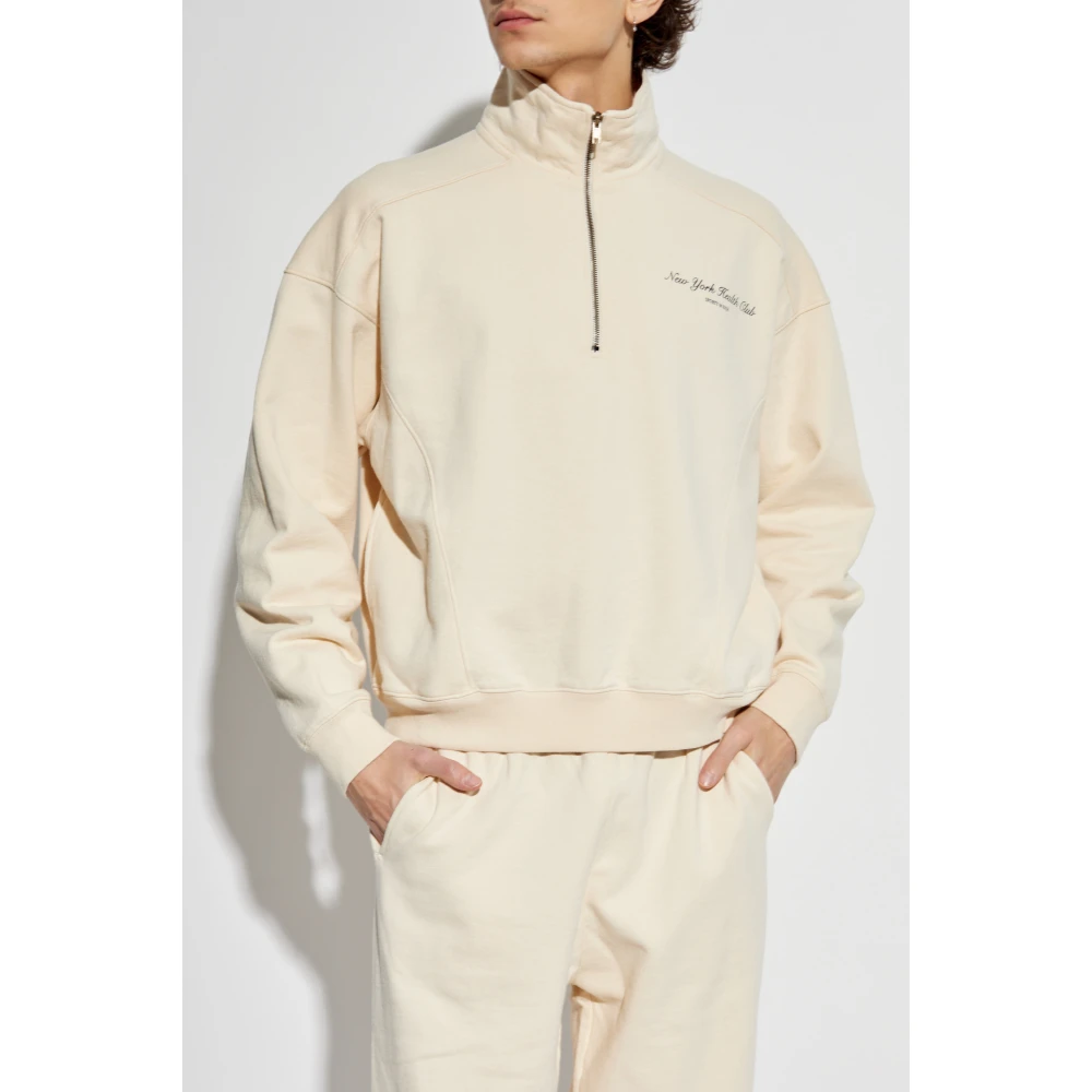 Sporty & Rich Sweatshirt uit de Mountain collectie Yellow Unisex