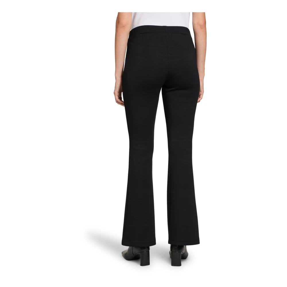 Betty Barclay Relaxed Fit Hoge Taille Broek met Plooien Black Dames