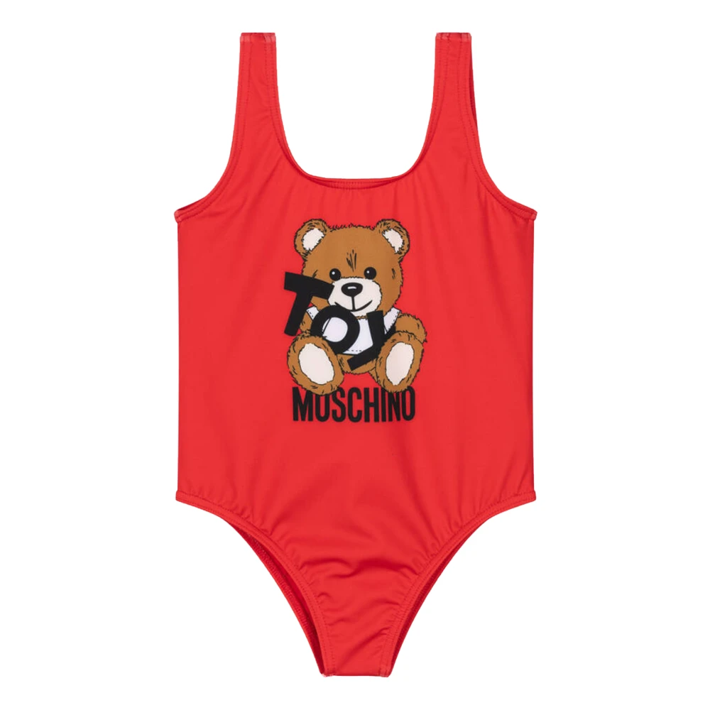 Moschino Rosa Teddybjörn Baddräkt Red, Flicka