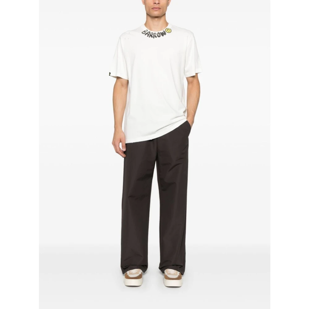 Barrow Witte Jersey T-Shirt White Heren