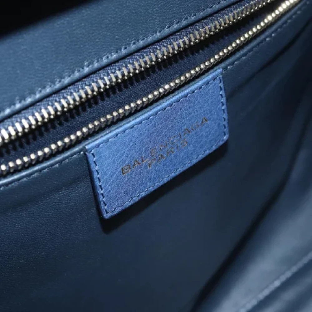 Balenciaga Vintage Pre-owned Leather balenciaga-bags Blue Dames