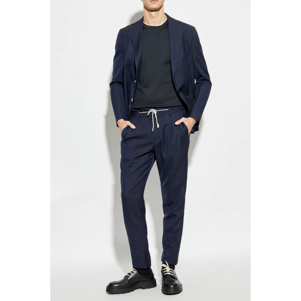 Eleventy Wollen pak Blue Heren