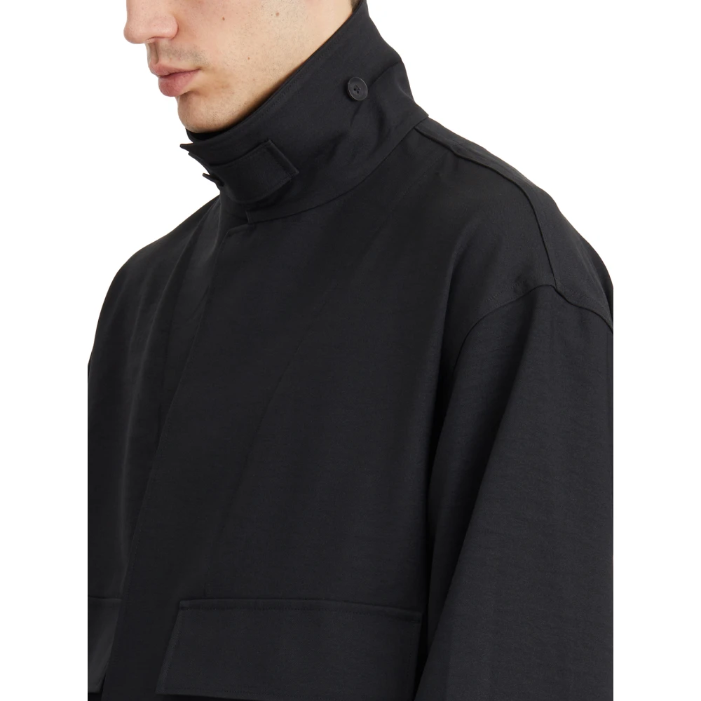 Y-3 Grafisch Logo Coachjack Black Heren