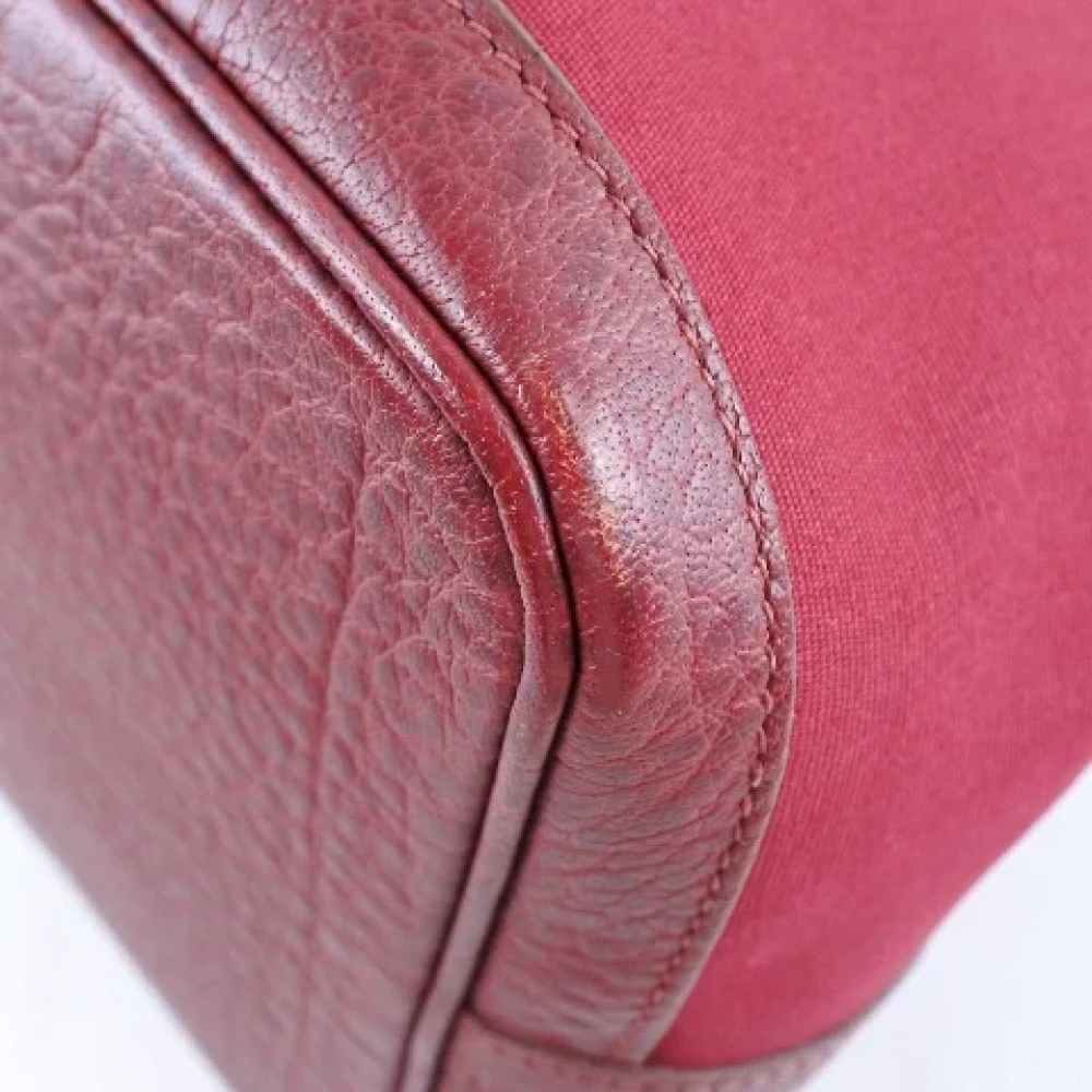 Hermès Vintage Pre-owned Canvas handbags Red Dames
