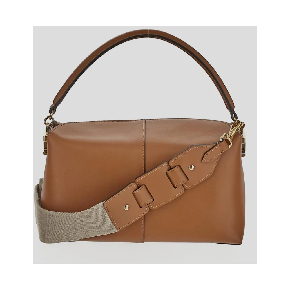 TOD'S Leren Handtas Brown Dames