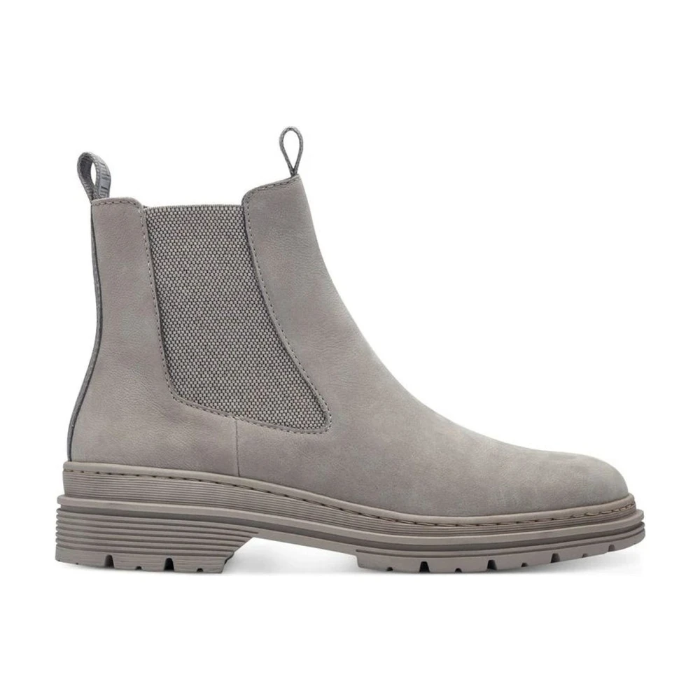 Tamaris Women's Gray Chelsea Ankle Booties - Chelsea Boots - 6 Uk - Shoes
