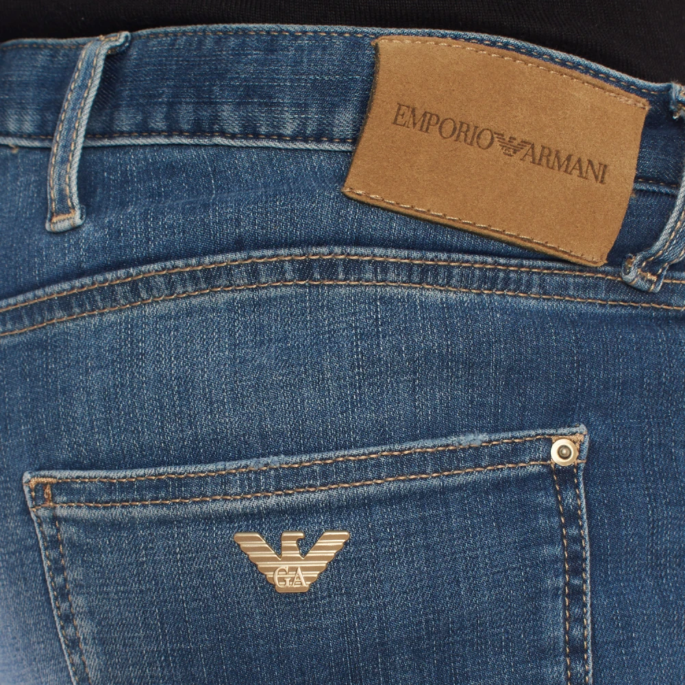 Emporio Armani Moderne Skinny Jeans met Elegantie Blue Heren