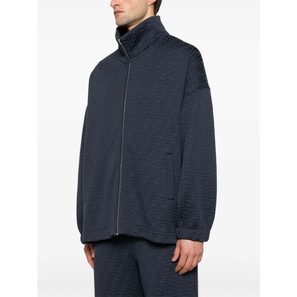 Fendi Stijlvolle Sweaters Collectie Blue Heren