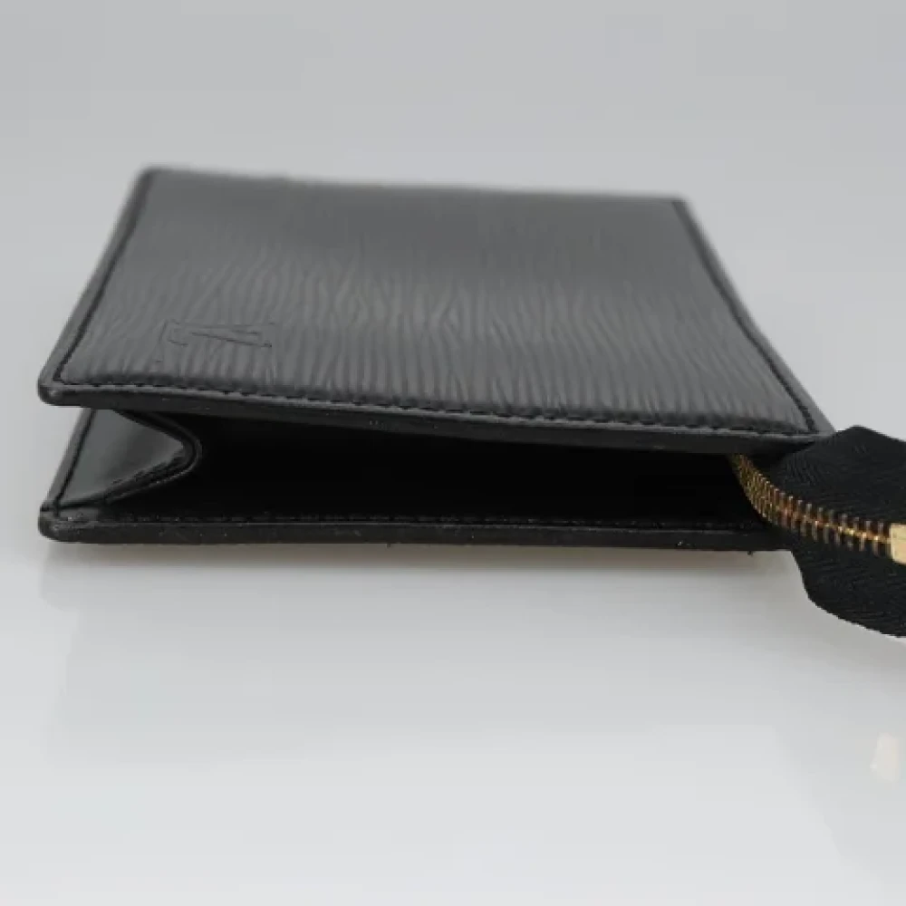 Louis Vuitton Vintage Pre-owned Leather pouches Black Dames