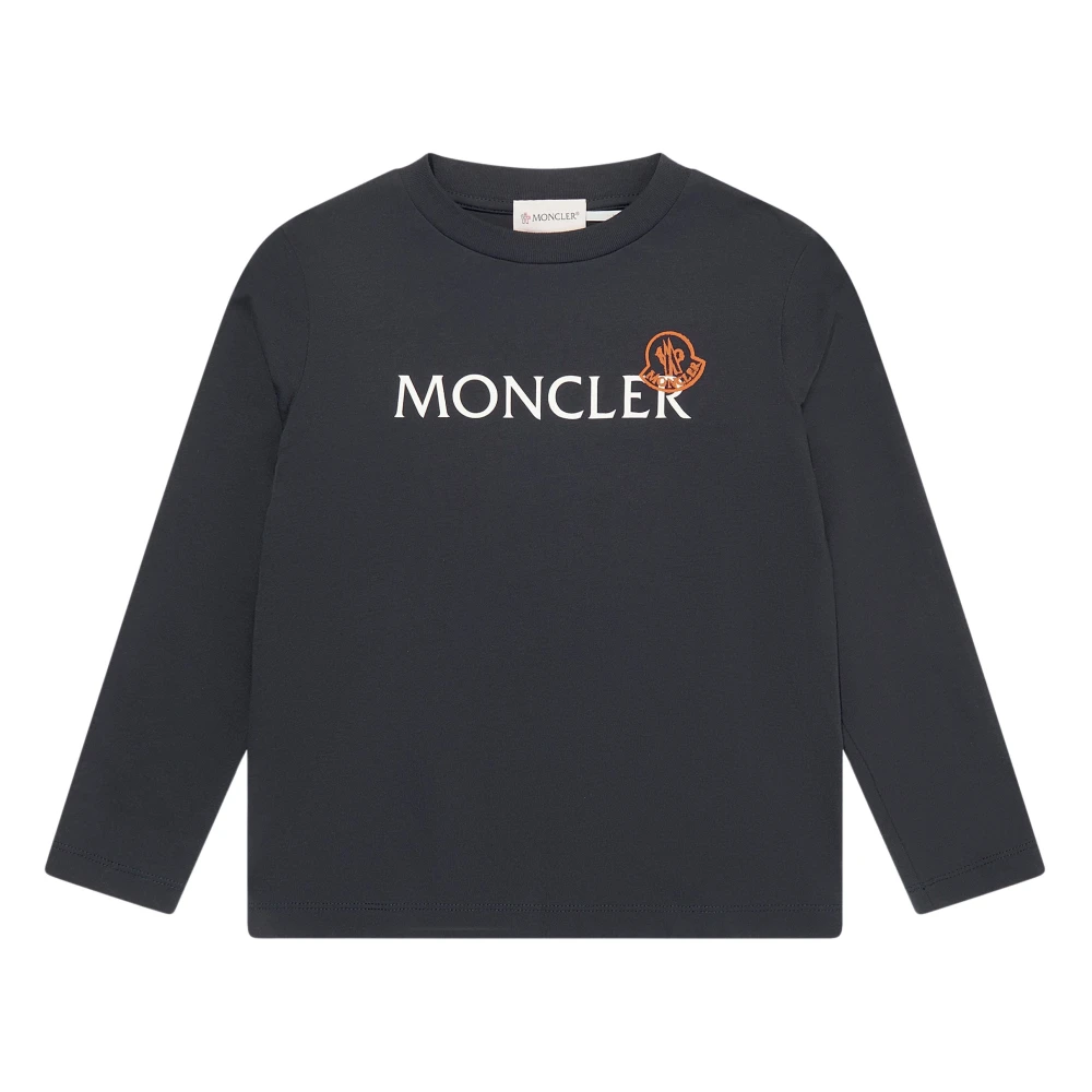 Moncler Boys Blue T-Shirts,, Logo T-Shirt Size 8 Y
