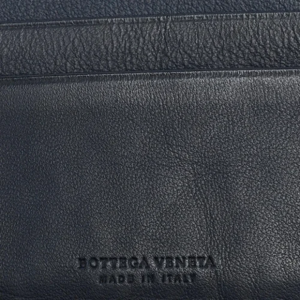 Bottega Veneta Vintage Pre-owned Leather wallets Blue Dames