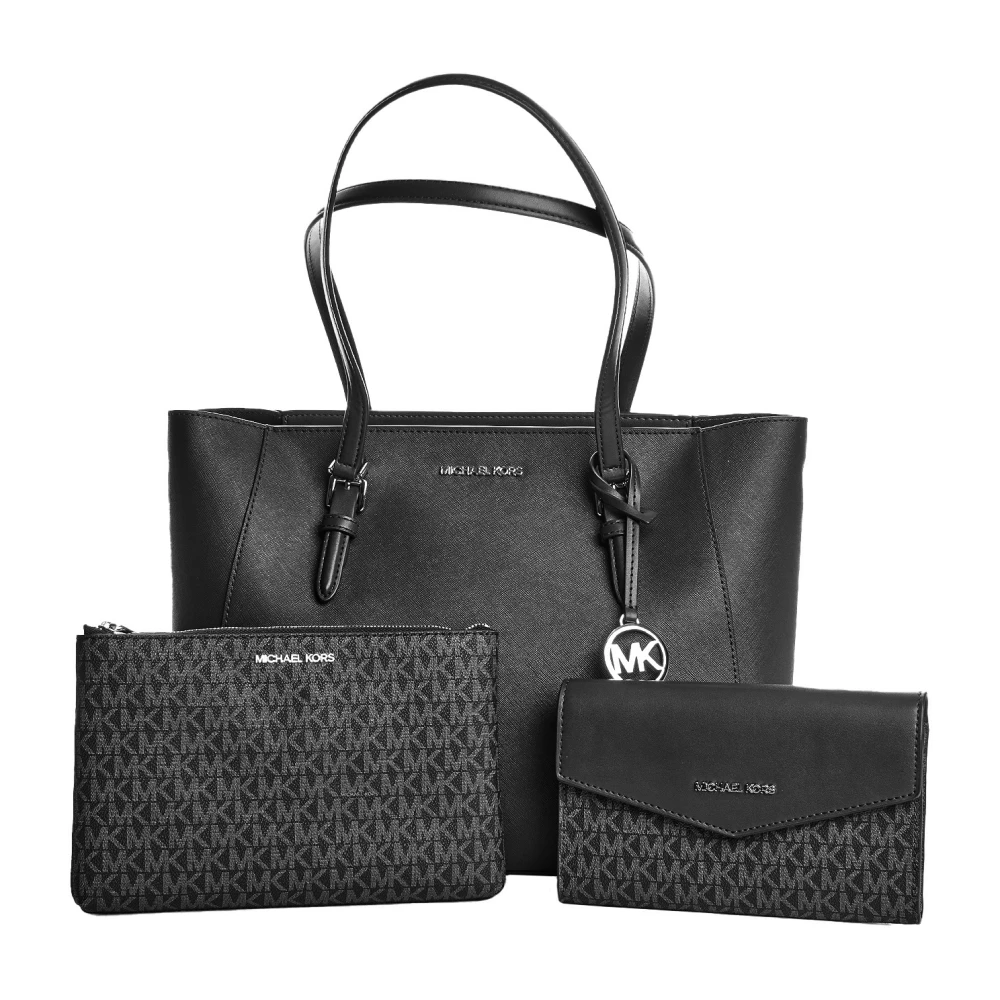 Michael Kors Omkeerbare leren tas Black Dames