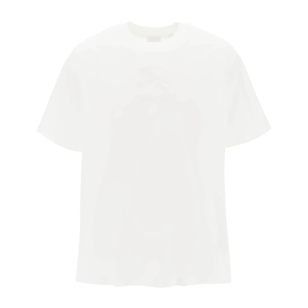 Burberry Oversized EKD Broderad T-shirt White, Herr