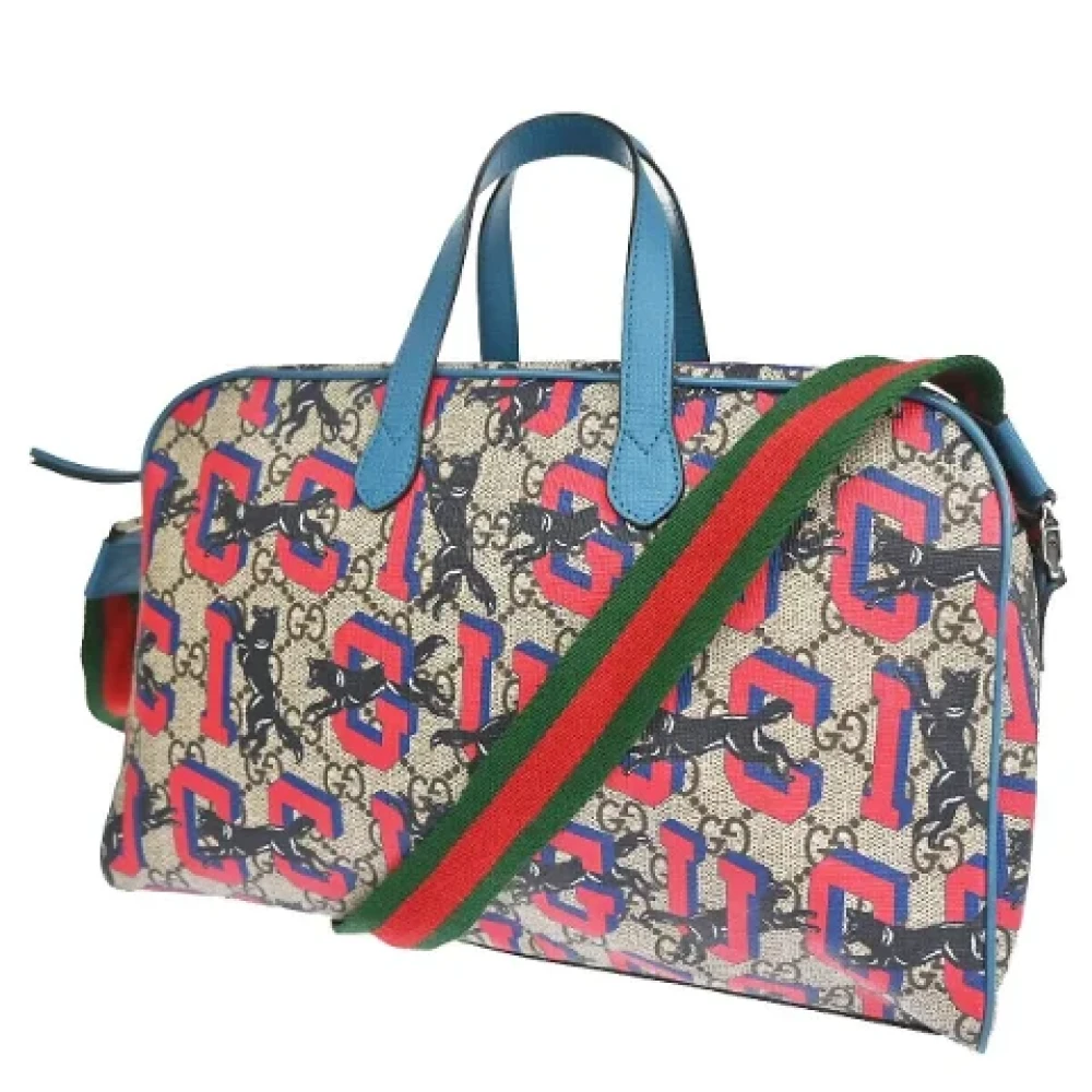 Gucci Vintage Pre-owned Cotton handbags Multicolor Dames