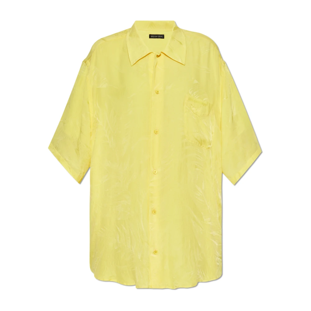 Balenciaga Overhemd met een zak Yellow Dames