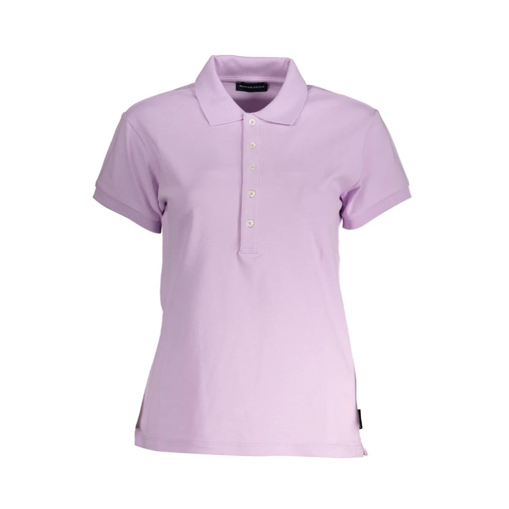 North Sails Women's Pink Cotton Polo Shirt, Polo Shirts, S, Tops