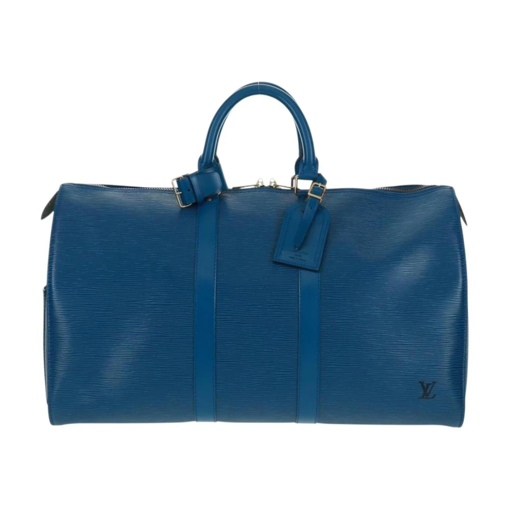 Louis Vuitton Vintage Unisex Blue Pre-Owned Keepall Travel Bag