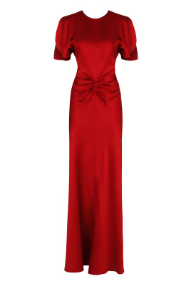 gathered-front-viscose-blend-dress