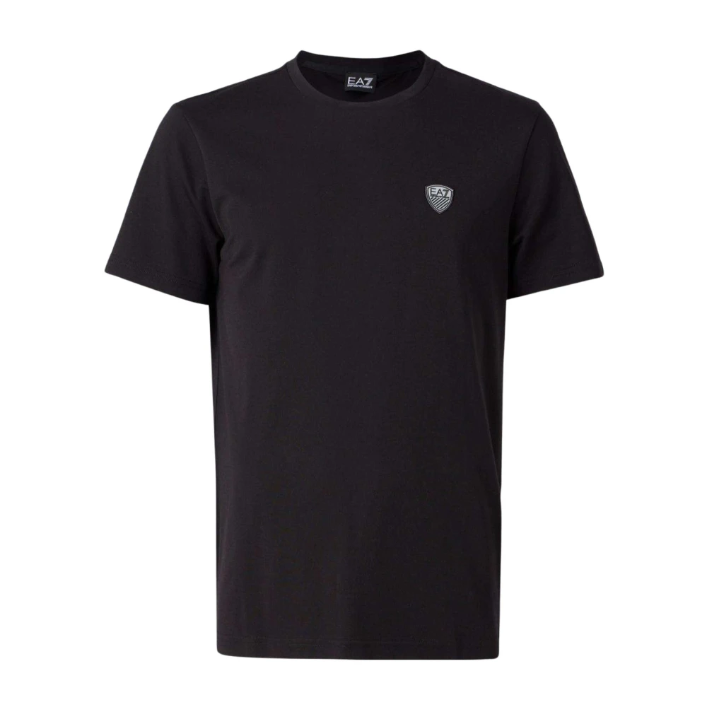 Emporio Armani Men's Black T-Shirts, 3XL, Casual Cotton T-Shirt For