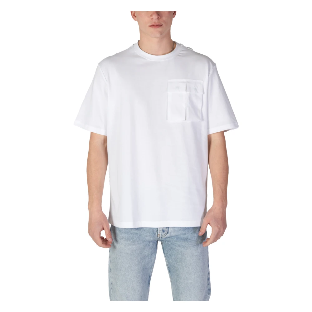 Antony Morato Witte Katoenen T-Shirt met Korte Mouwen White Heren