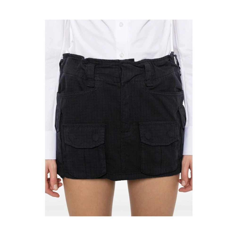 alexander wang Cargo Zak Elastische Taille Jeans Blue Dames
