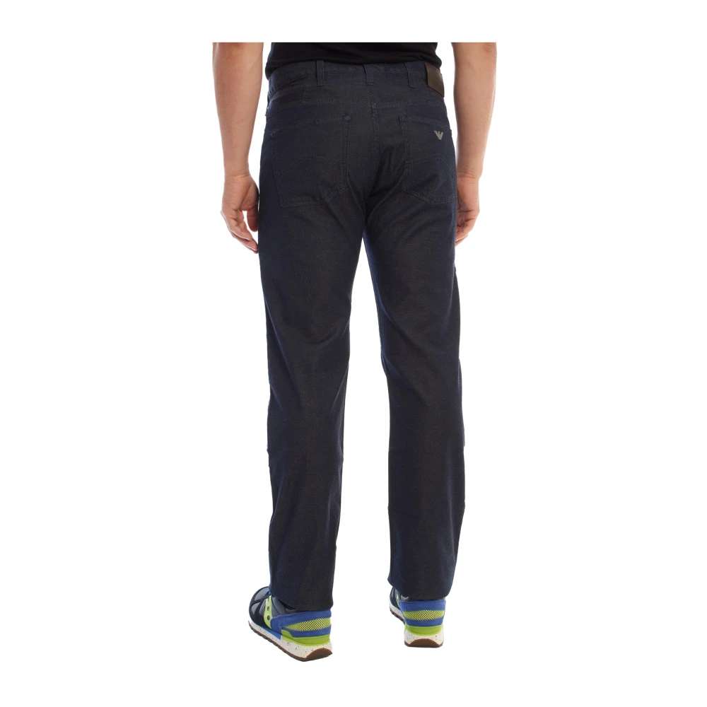 Emporio Armani Slim Fit Donkere Denim Jeans Blue Heren