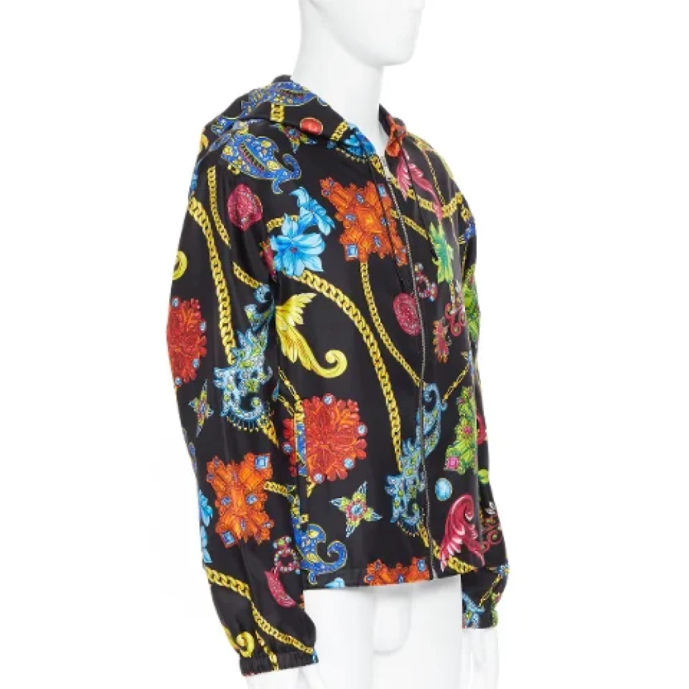 Versace Pre-owned Silk outerwear Multicolor Dames