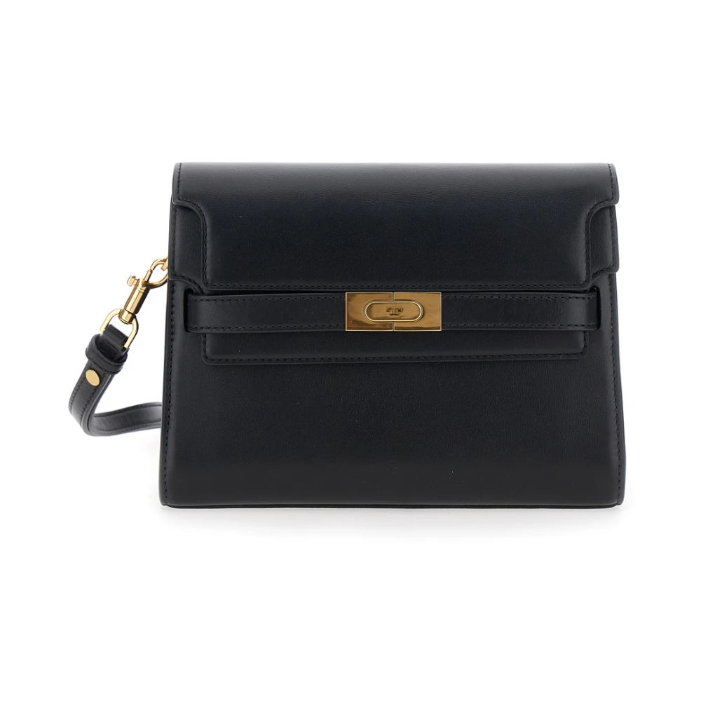 TORY BURCH Zwarte Schoudertas Lee Radziwill Stijl Black Dames