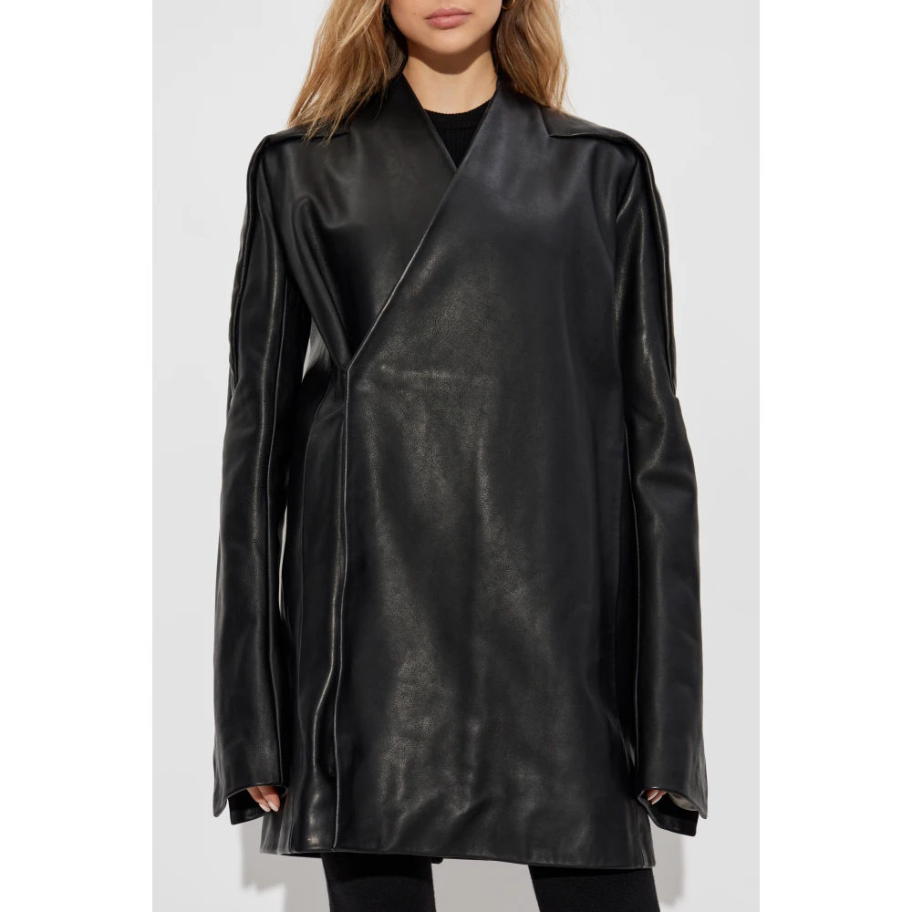 Rick Owens Leren jas Black Dames