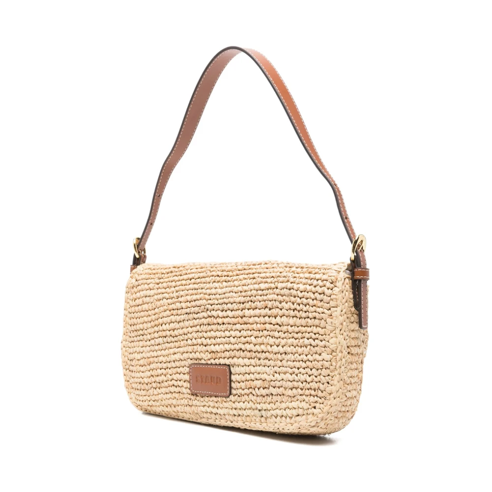 Staud Beige Schoudertas met Verstelbare Handvat Beige Dames