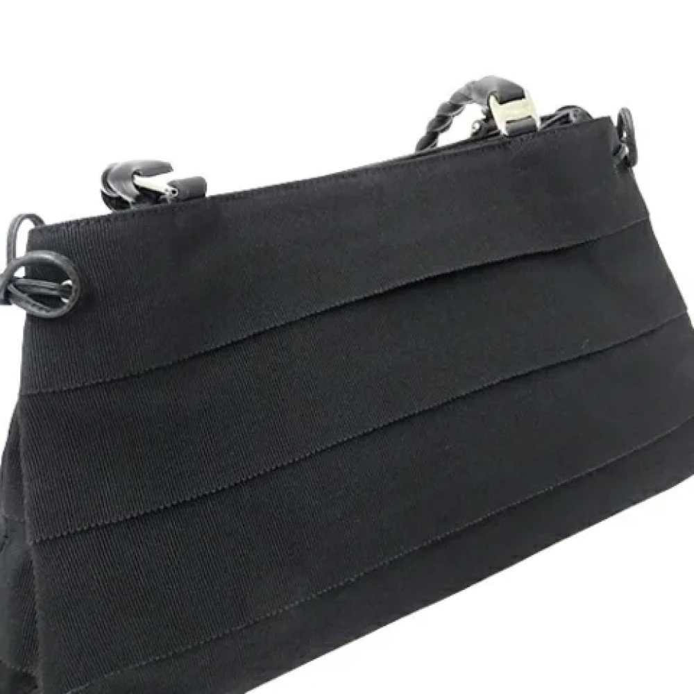 Salvatore Ferragamo Pre-owned Canvas handbags Black Dames