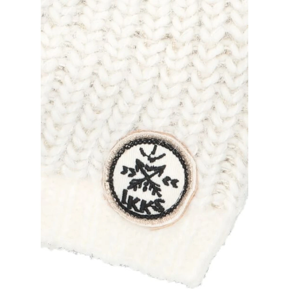Ikks Gebreide Bonnet met Fauxfur Pompon Beige Dames